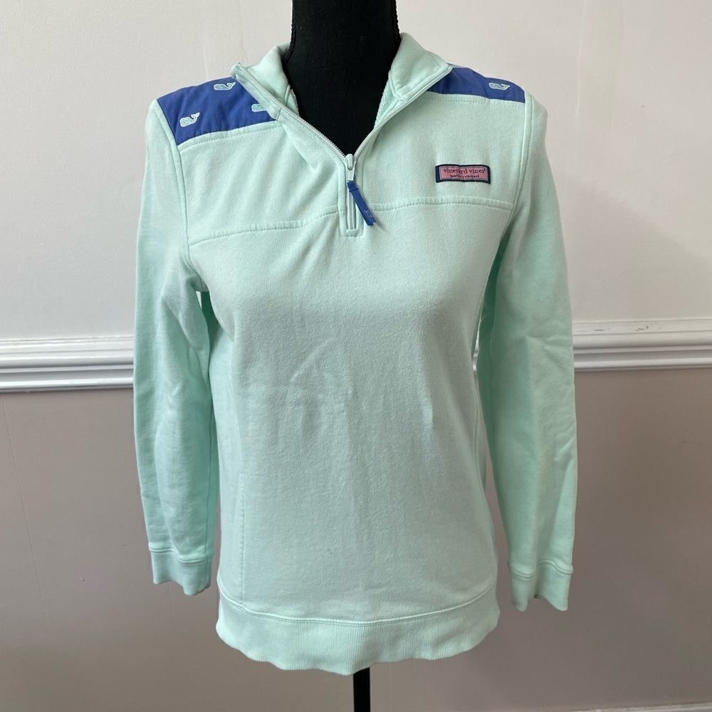 Vineyard Vines Martha’s Vineyard Mint Green Half Zip